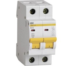 Электро выкл автоматический 2р 25а IEK 4.5кА С