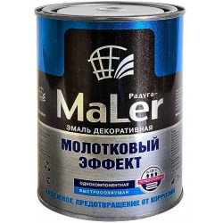 Эмаль декорот с молотковым эффектом перламутрово-белая  0,8кг  РАДУГАМАЛЕР