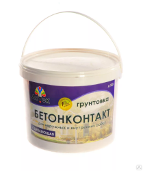 Грунтовка Бетоноконтакт для нар.и внутр. работ 3кг Латек Л103